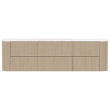 Thirroul 1800mm Wall Hung Double Vanity with Solid Surface Countertop